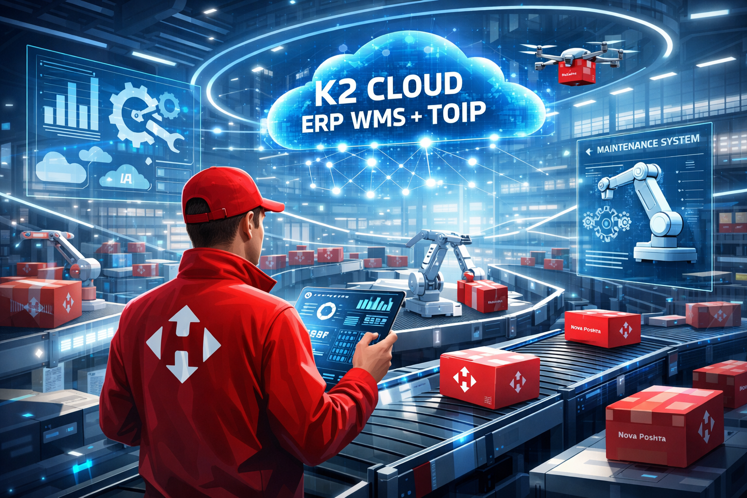 Нова пошта та ТОІР K2 Cloud ERP