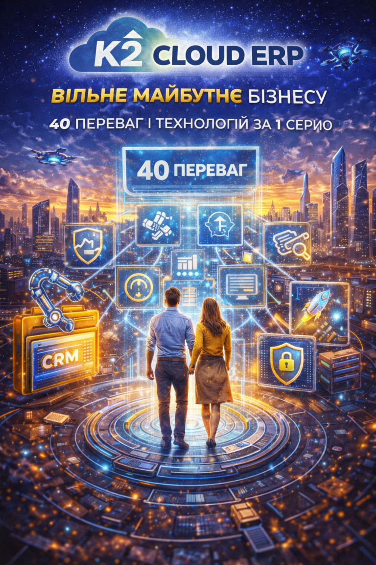K2 ERP: K2 ERP проти 1С/BAS — що отримує бізнес: K2 ERP — вільне майбутнє бізнесу
