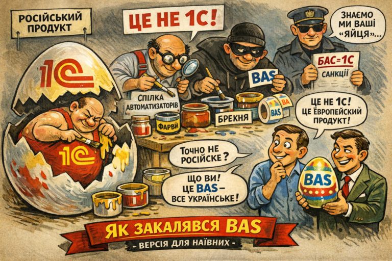 Як закалявся BAS, або як 1С фарбували на Великдень: K2 ERP проти 1С/BAS — що отримує бізнес: Як закалявся BAS, або як 1С фарбували на