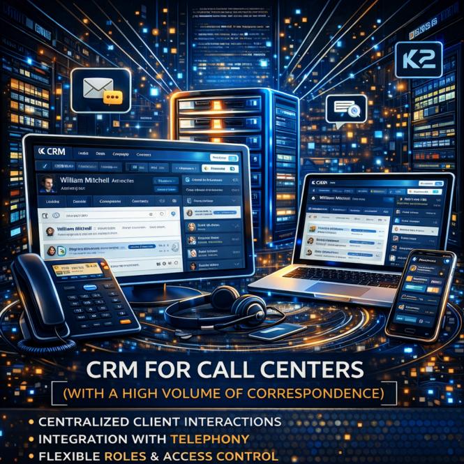 CRM для Колл-центру: K2 ERP проти 1С/BAS — що отримує бізнес 1 crm для колл-центру