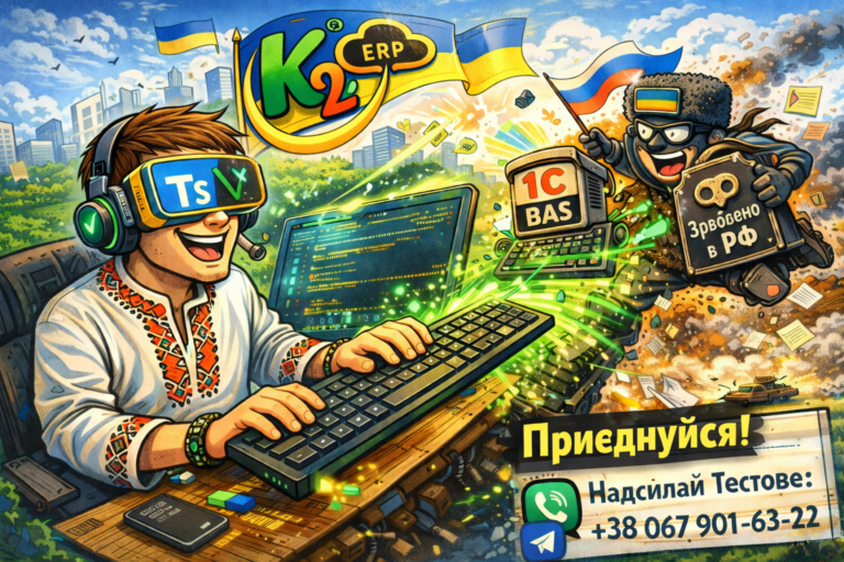 TypeScript / Vue розробник в K2 ERP: K2 ERP проти 1С/BAS — що отримує бізнес: TypeScript / Vue розробник в K2 ERP — ст