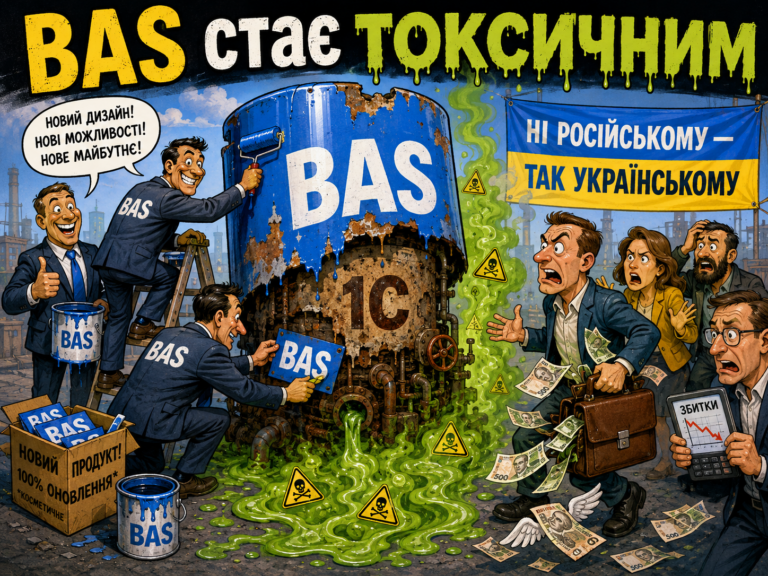 BAS стає токсичним: K2 ERP проти 1С/BAS — що отримує бізнес: BAS стає токсичним