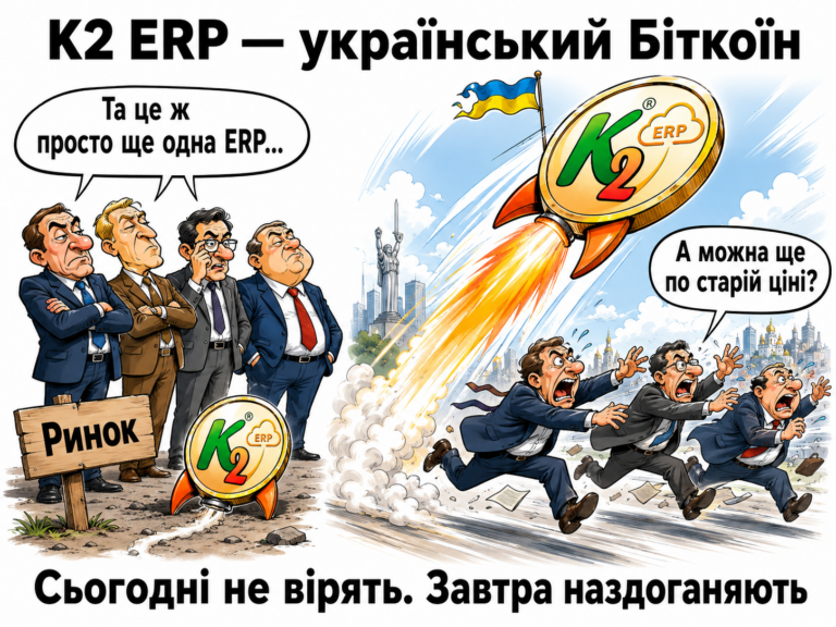 K2 ERP як український Біткоїн: K2 ERP проти 1С/BAS — що отримує бізнес: K2 ERP як український Біткоїн